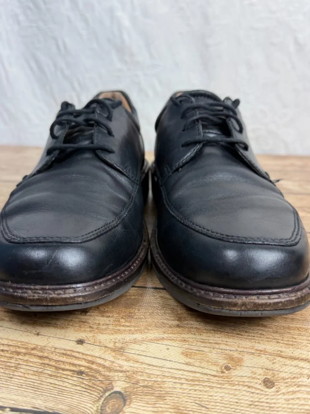 ECCO Men's Size 10 Black Leather Lace-Up Dress Shoes Oxford Comfort Classic ECCO
